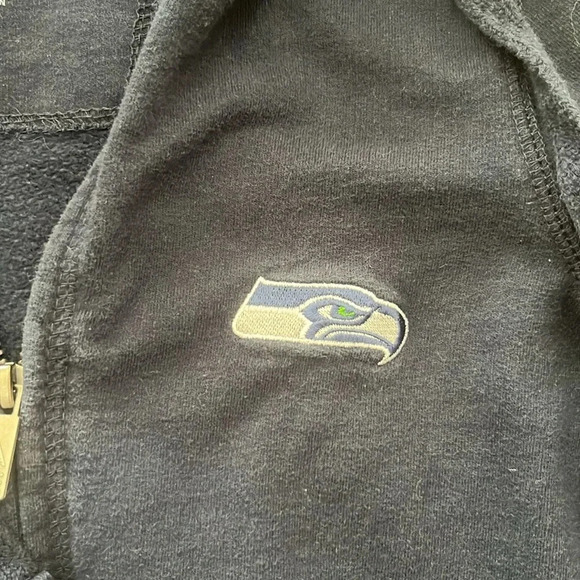 Antigua Seattle Seahawks Navy Blue Zip Up Jacket Women’s Size Small - Picture 2 of 4